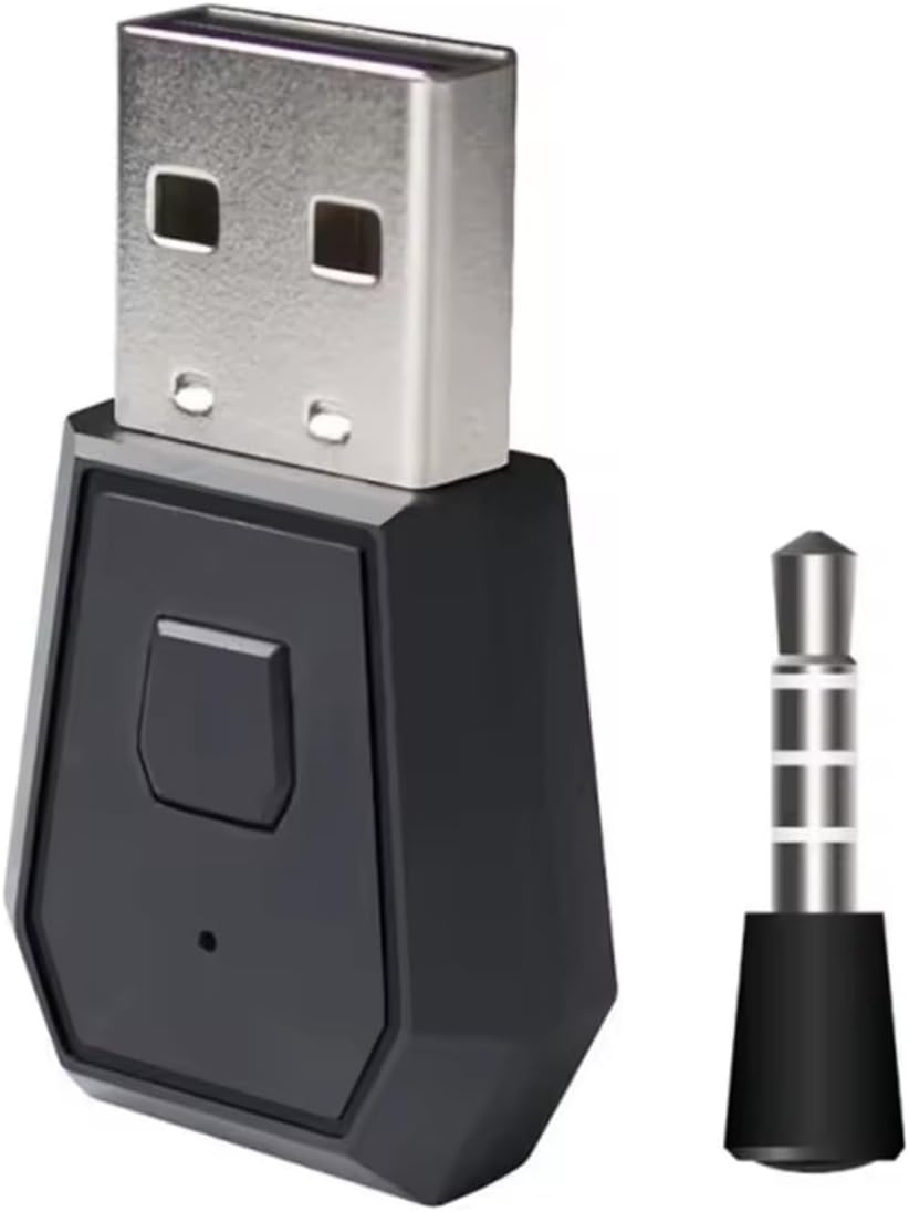 Adaptador Bluetooth USB para PS4 e PS5 com Áudio e Microfone