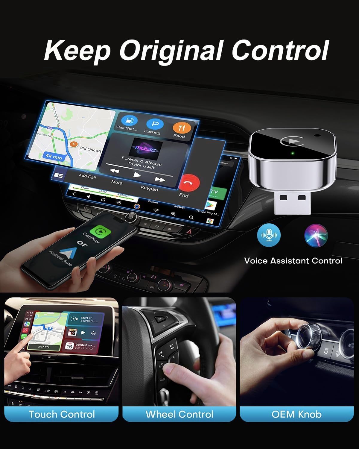Adaptador CarPlay Sem Fio Compacto — foto 4