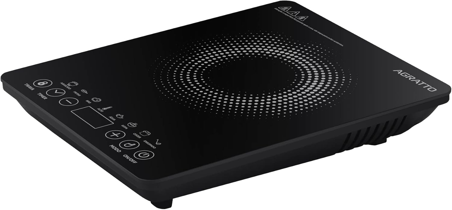AGRATTO COOKTOP INDUCAO ACKI01I-02 PRETO 1 BOCA 2000W 220V — foto 3