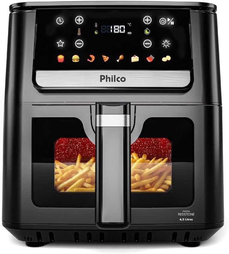 Air Fryer Philco 6,5L Visor Glass 1700W PAF65 Bivolt