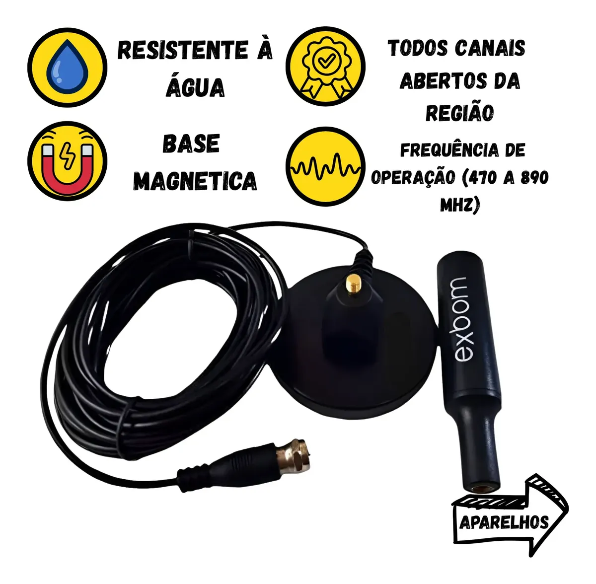 Antena Digital Interna Vários Canais Livre Para Sua Família — foto 4