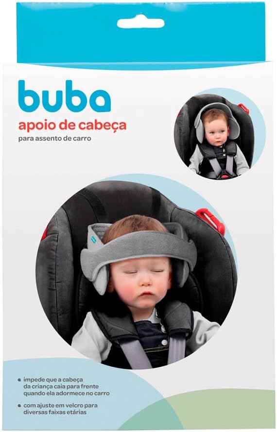 Apoio de Cabeça Infantil para Carro com Faixa Acolchoada