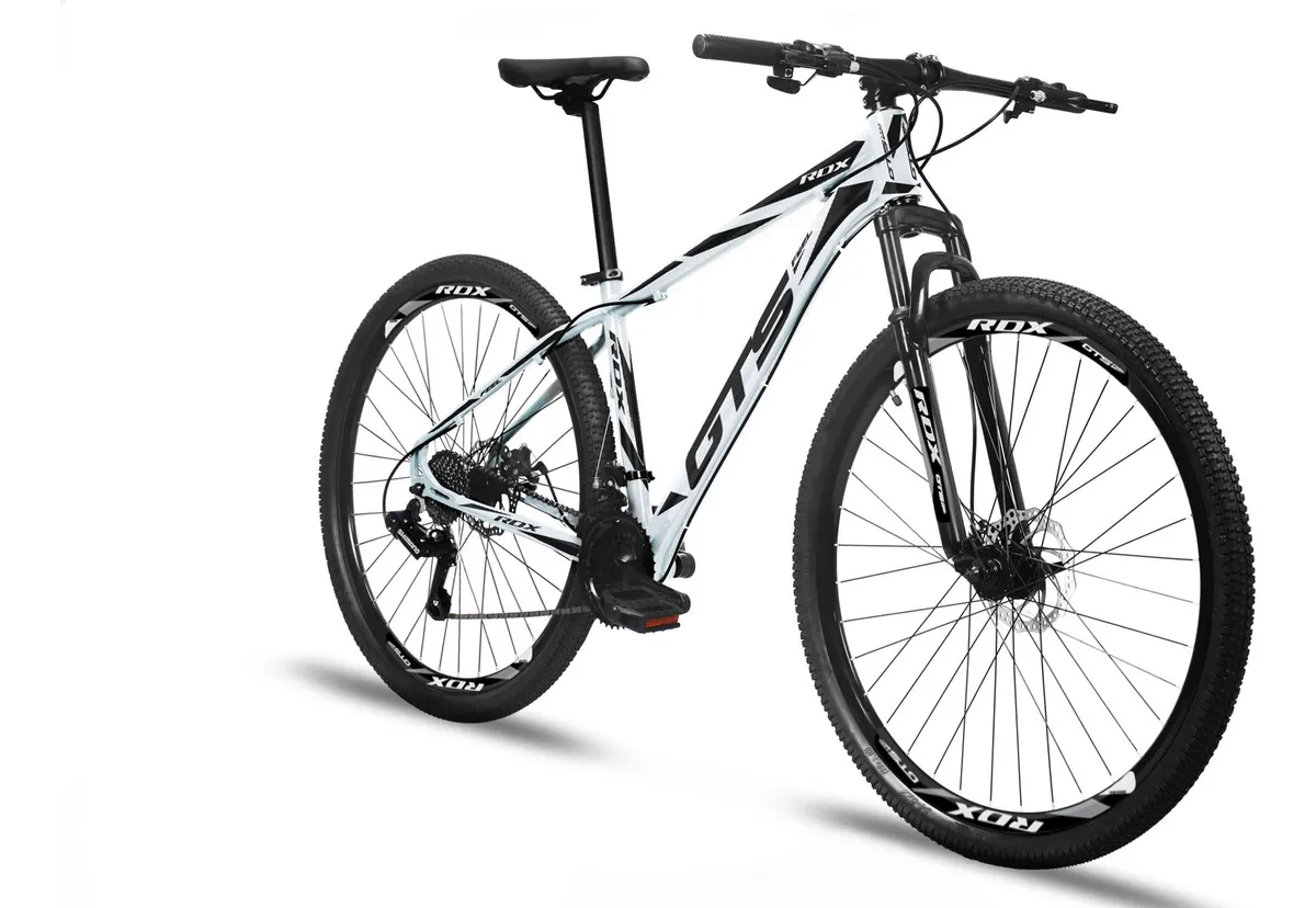Bicicleta Aro 29 Gts Alumínio Rdx 24v Freio A Disco Cor Branco/preto Tamanho Do Quadro 21