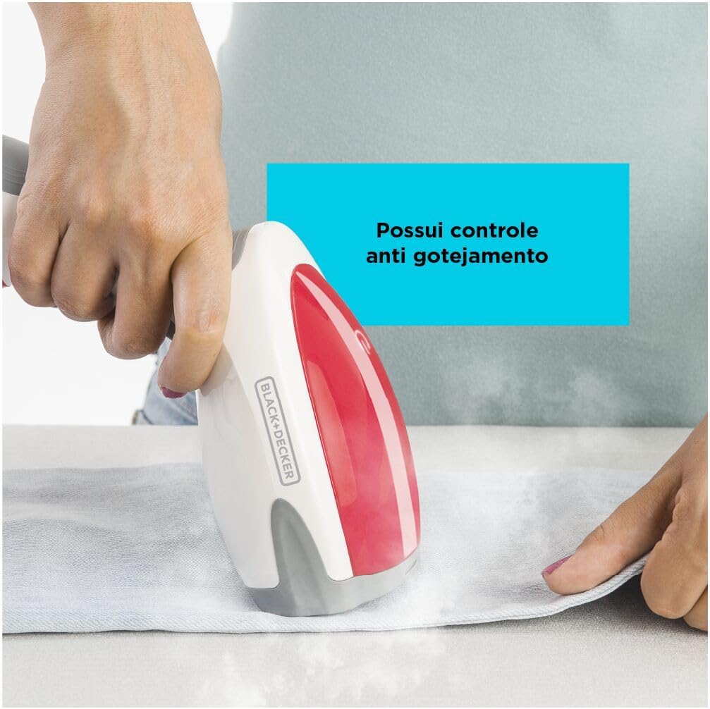 BLACK+DECKER Vaporizador de Roupas Portátil BDV2000V 1200W Vermelho 110V — foto 4