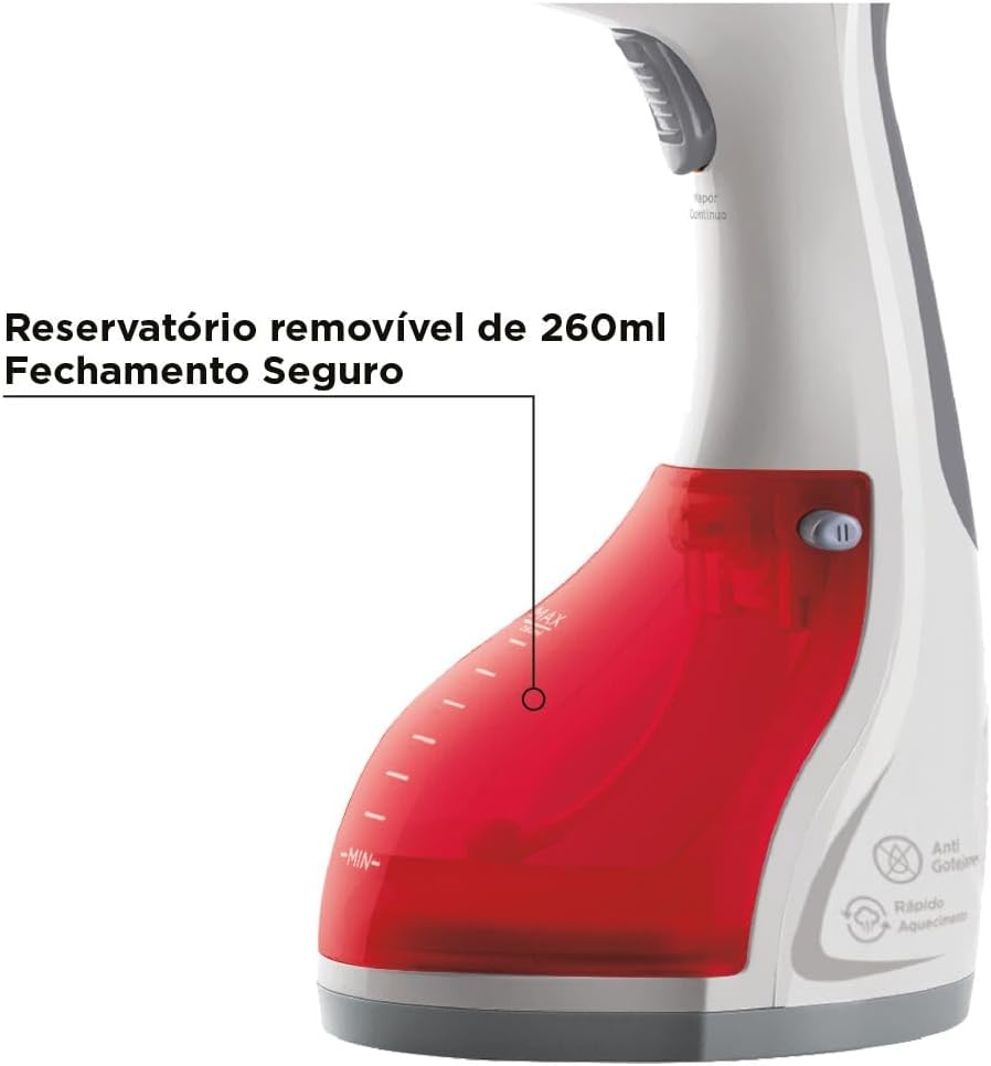 BLACK+DECKER Vaporizador de Roupas Portátil BDV2000V 1200W Vermelho 110V — foto 2
