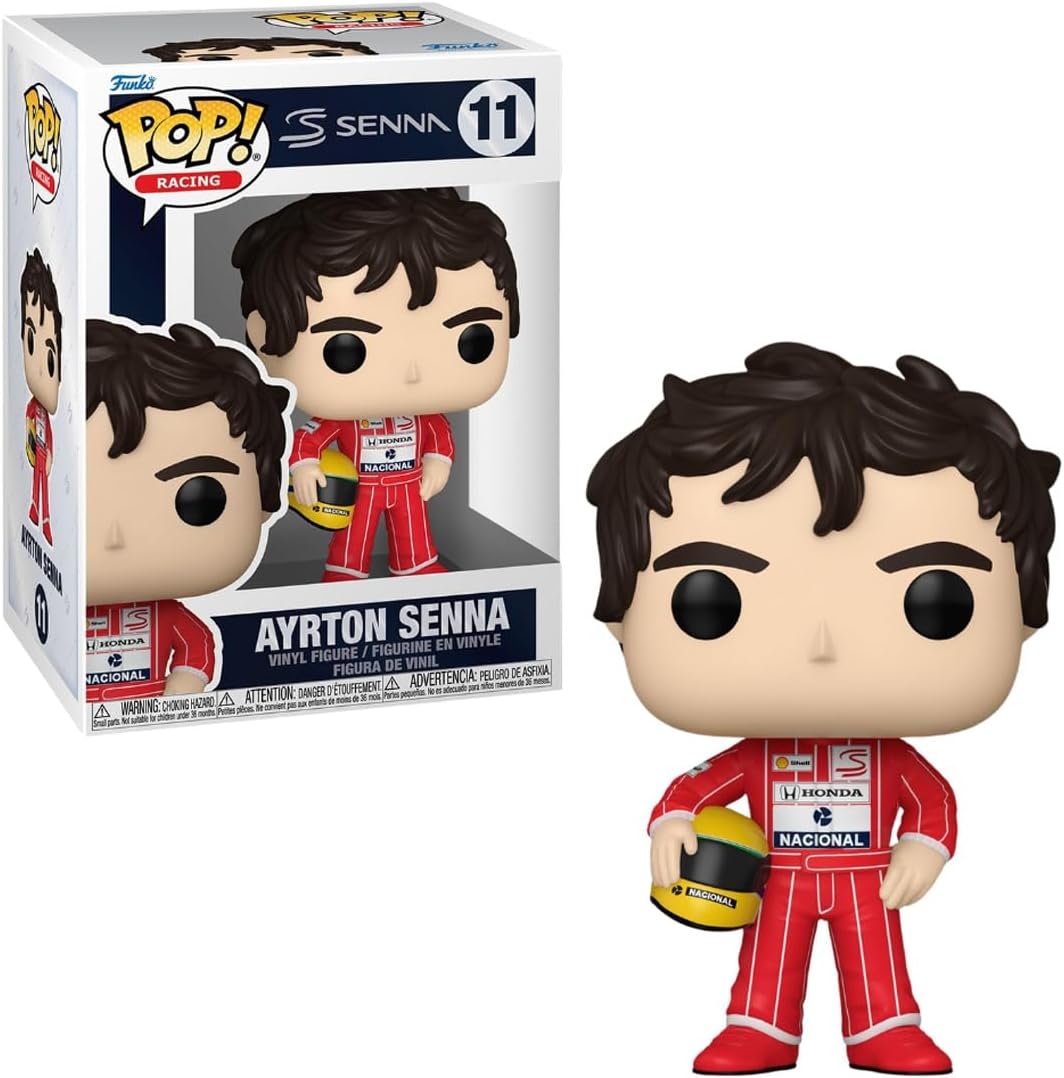 Boneco Colecionável Ayrton Senna Fórmula 1 com Capacete