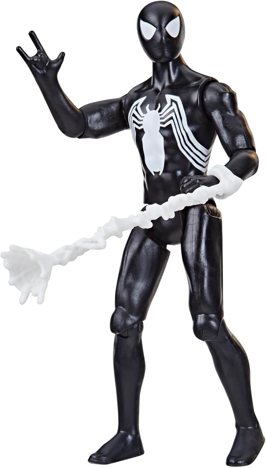 Boneco Homem-Aranha Traje Preto Figura Articulada 10 cm — foto 4