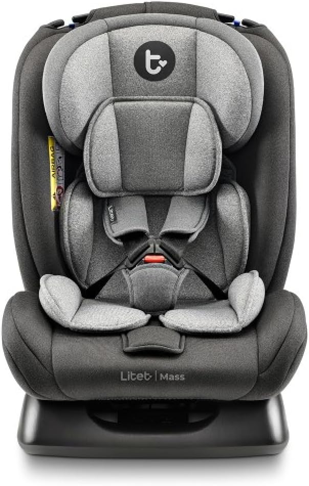 Cadeira Para Auto 0-36 Kg Litet Mass Preta e Cinza - BB458