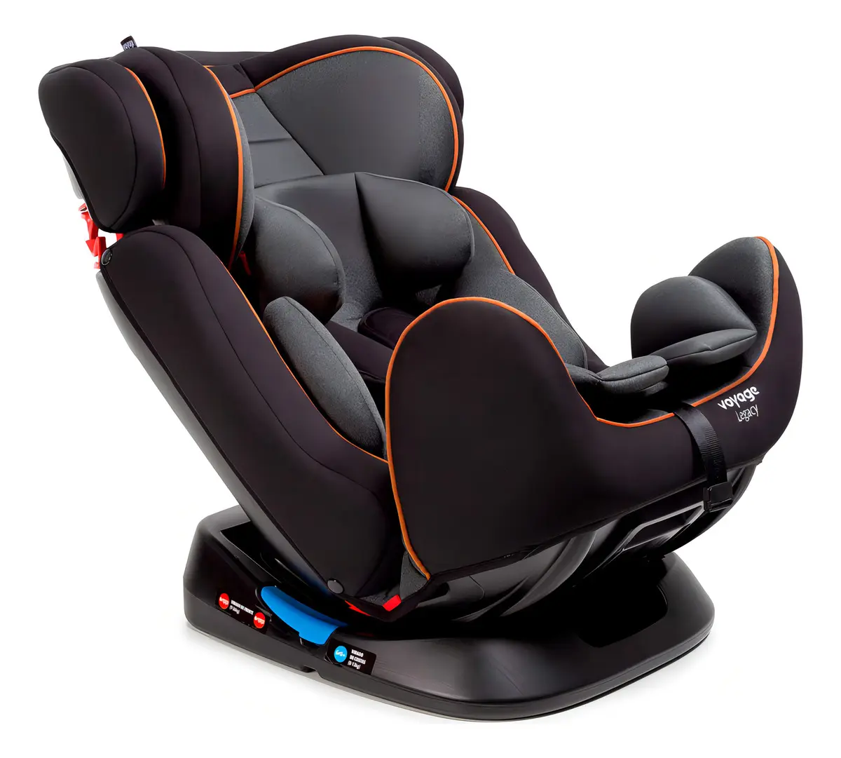 Cadeirinha Infantil Reclinável Legacy Cinza e Preto Mescla Voyage — foto 4