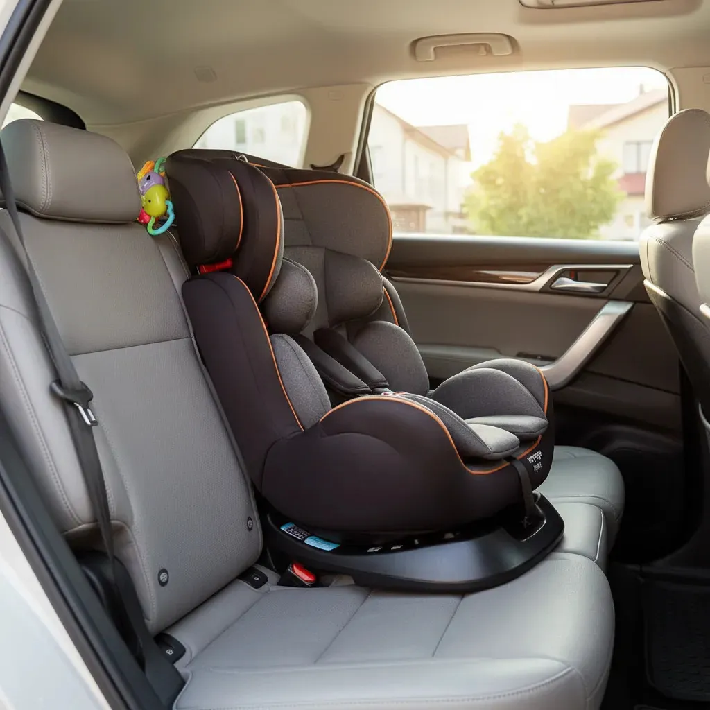 Cadeirinha Infantil Reclinável Legacy Cinza e Preto Mescla Voyage — foto 2