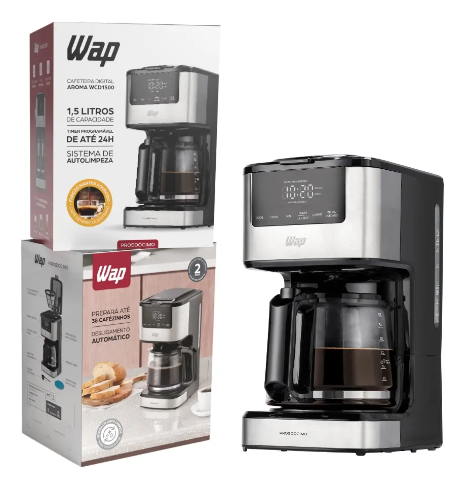 Cafeteira Inteligente Elétrica Automática Digital Wap Aroma