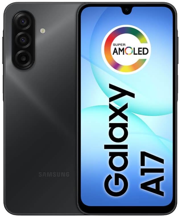 Celular Samsung Galaxy A17, 256GB, 8GB, 50MP Tela 6.7", IP54 - Preto