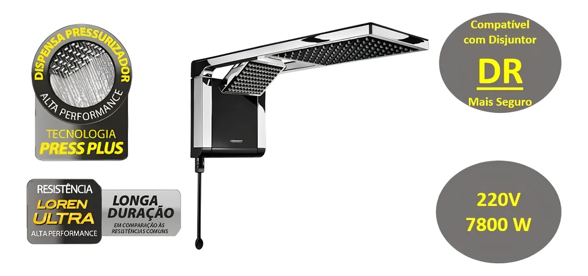 Chuveiro Lorenzetti Acqua Ultra Duo Elétrico 127/220V — foto 4