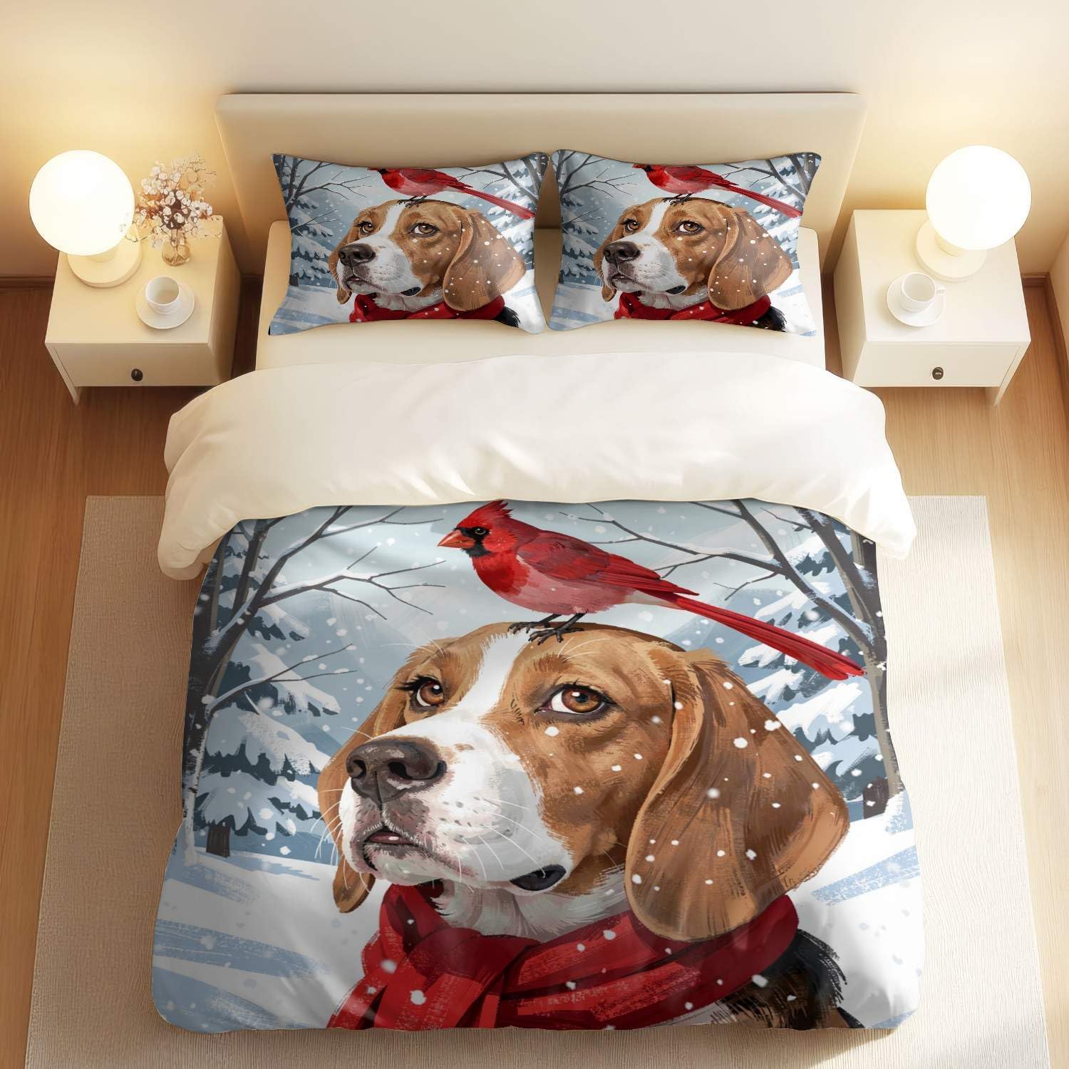 Conjunto de capa de edredom com desenho animado de árvore floral para crianças, solteiro, Queen, King, 3 peças (07, solteiro 172 x 218 cm + 51 x 76 cm)