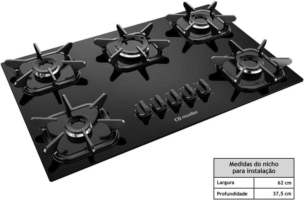 Cooktop 5 Bocas Mueller Bivolt G5 — foto 5