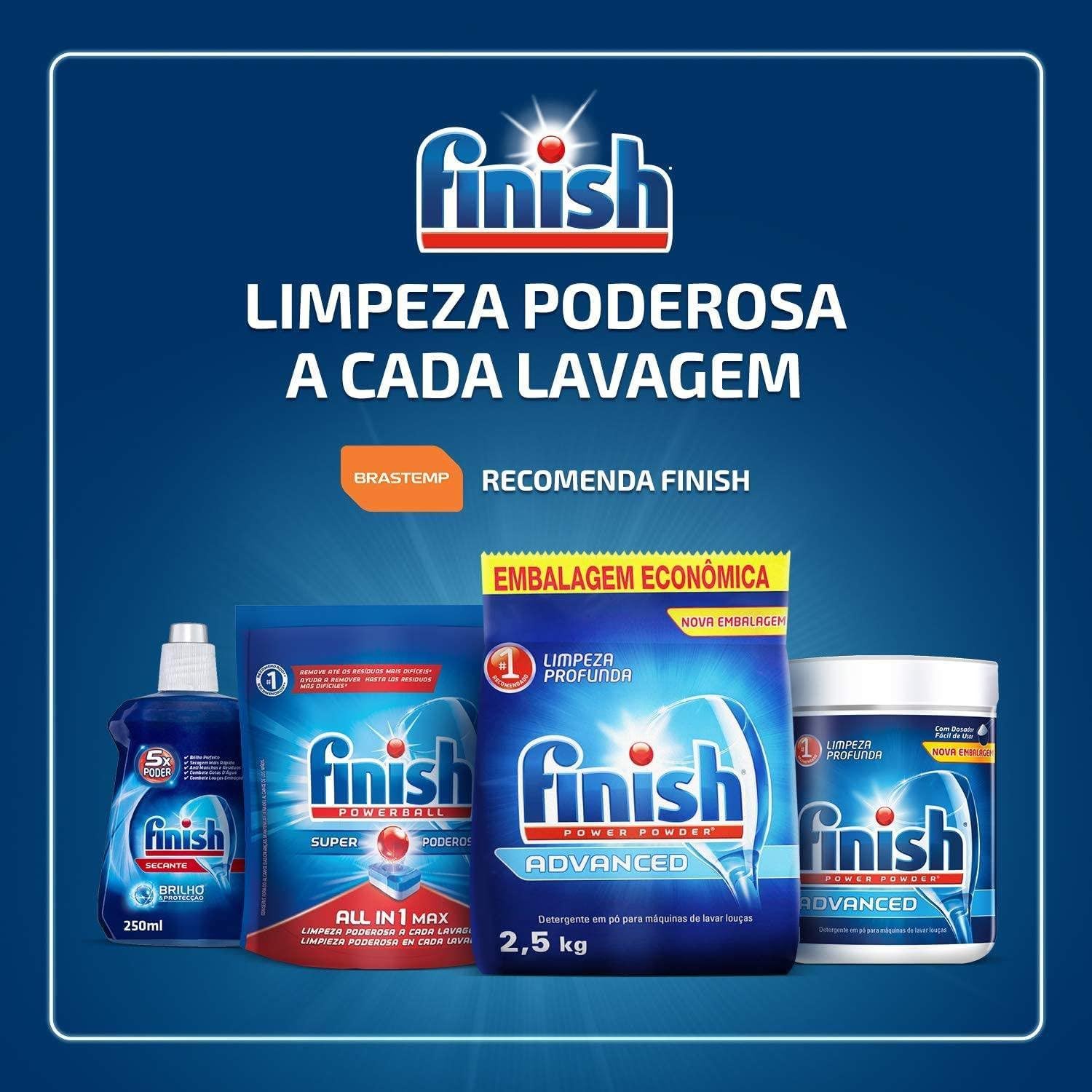 Detergente em Pó para Lava-Louças Finish Power Powder Advanced — foto 3