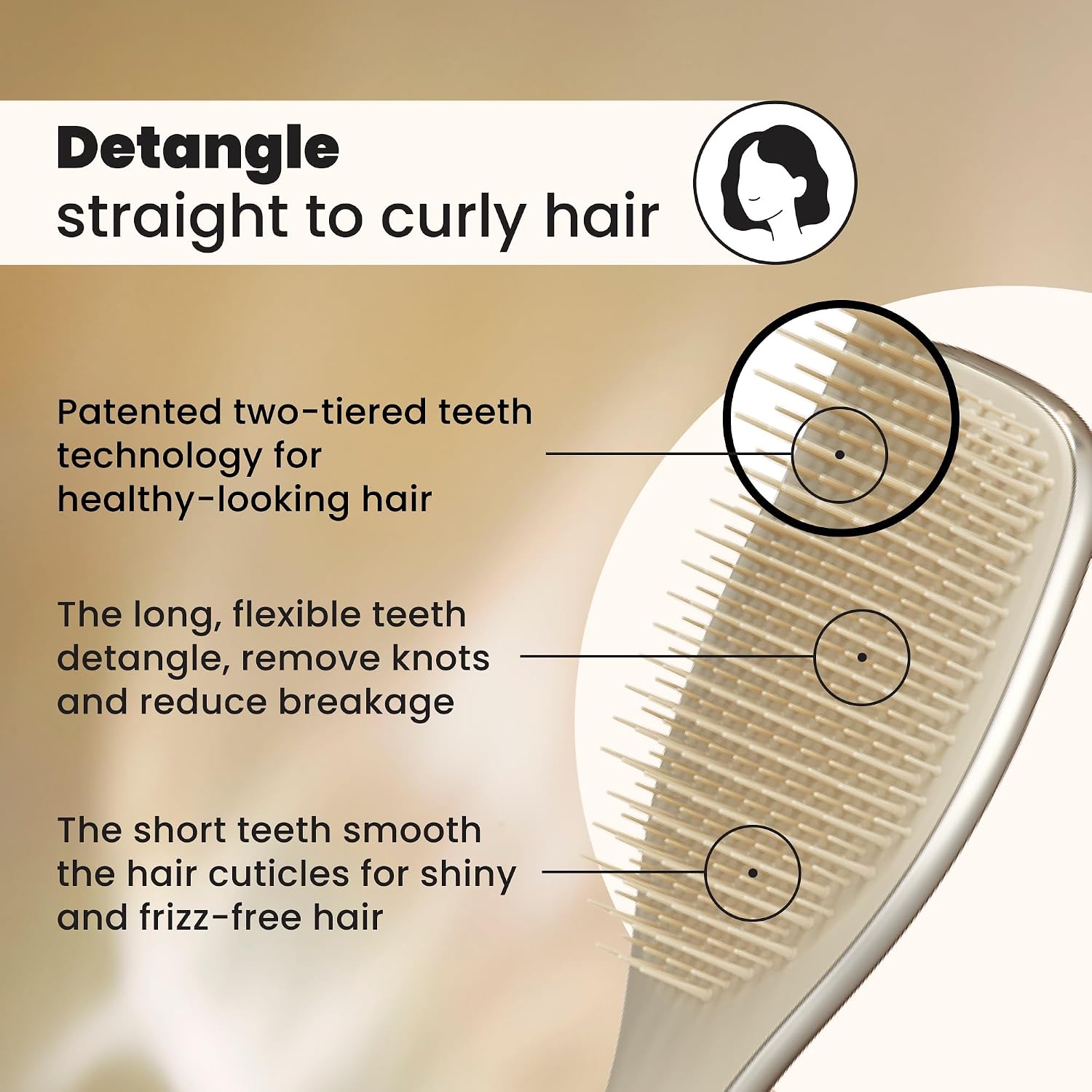 Escova Desembaraçadora Tangle Teezer Neo Gold — foto 3