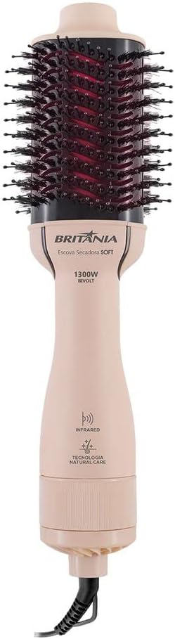 Escova Secadora Britânia Soft 4 em 1 1300W BEC07R Bivolt — foto 3