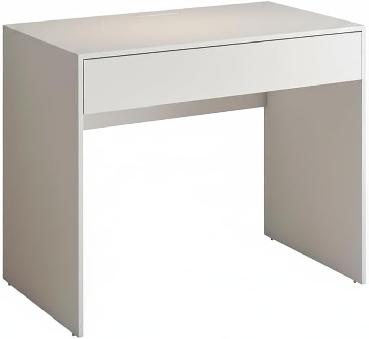 Escrivaninha Multifuncional com Gaveta Mesa Compacta para Quarto (BRANCO) — foto 7