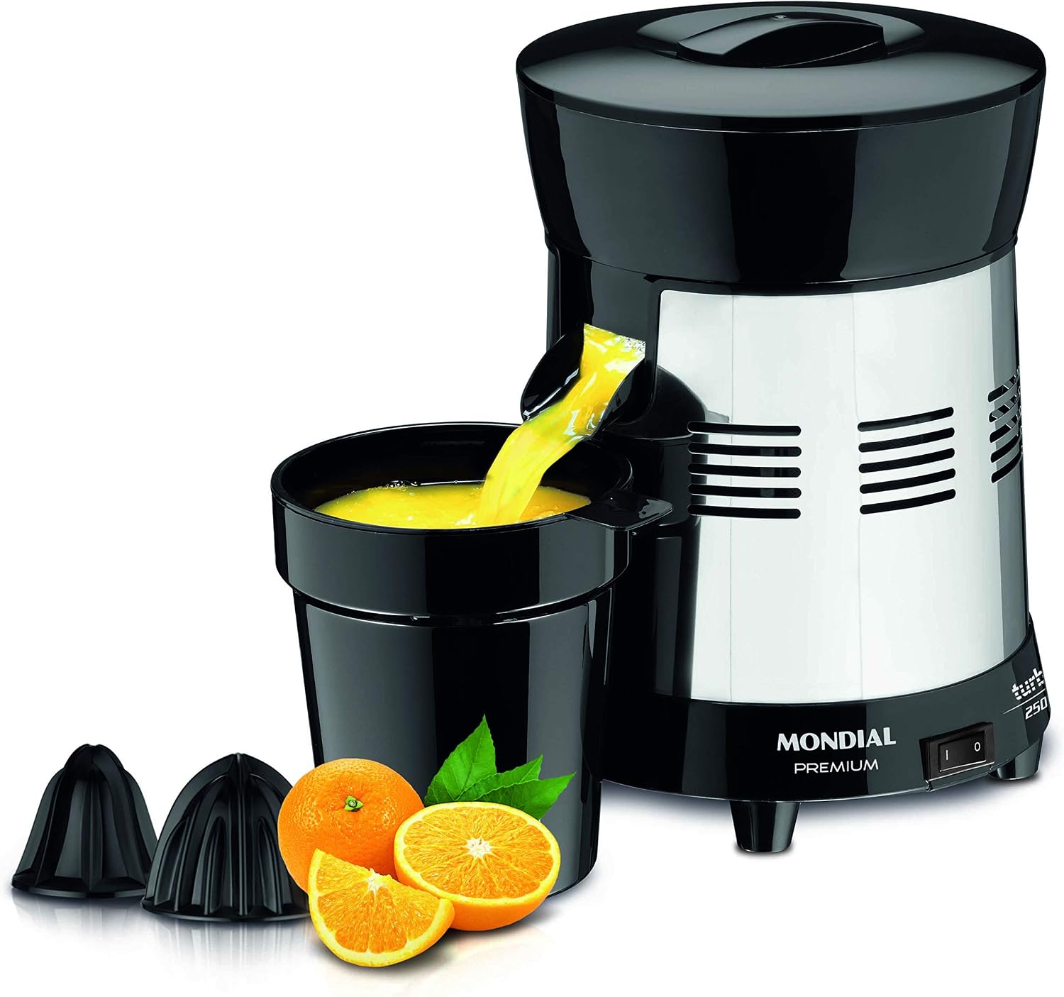 Espremedor de Frutas 250W 1 Litro com 2 Cones