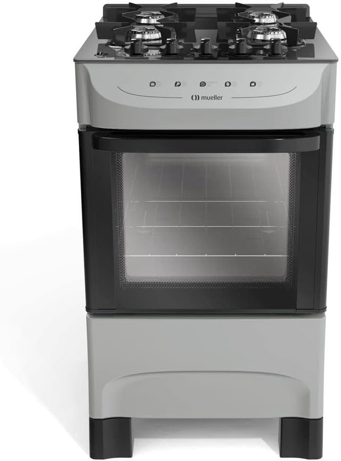 Fogão 5 Bocas Mesa de Vidro Temperado com Ultra Chama 3700W