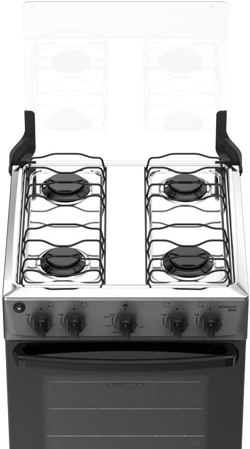 Fogão com Grade Deslizante, Acendimento Automático e Forno Limpa Fácil — foto 4