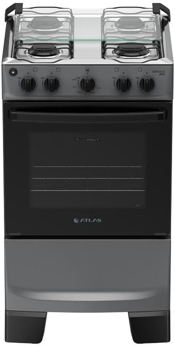 Fogão com Grade Deslizante, Acendimento Automático e Forno Limpa Fácil — foto 2