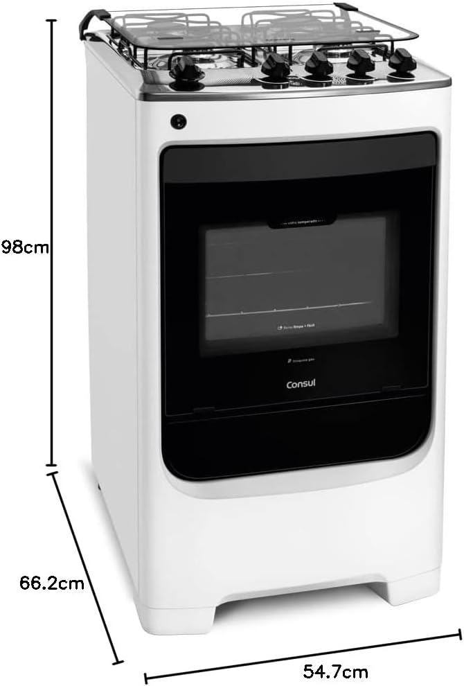 Fogão Consul 4 bocas Branco com acendimento automático - CFO4NAB — foto 6