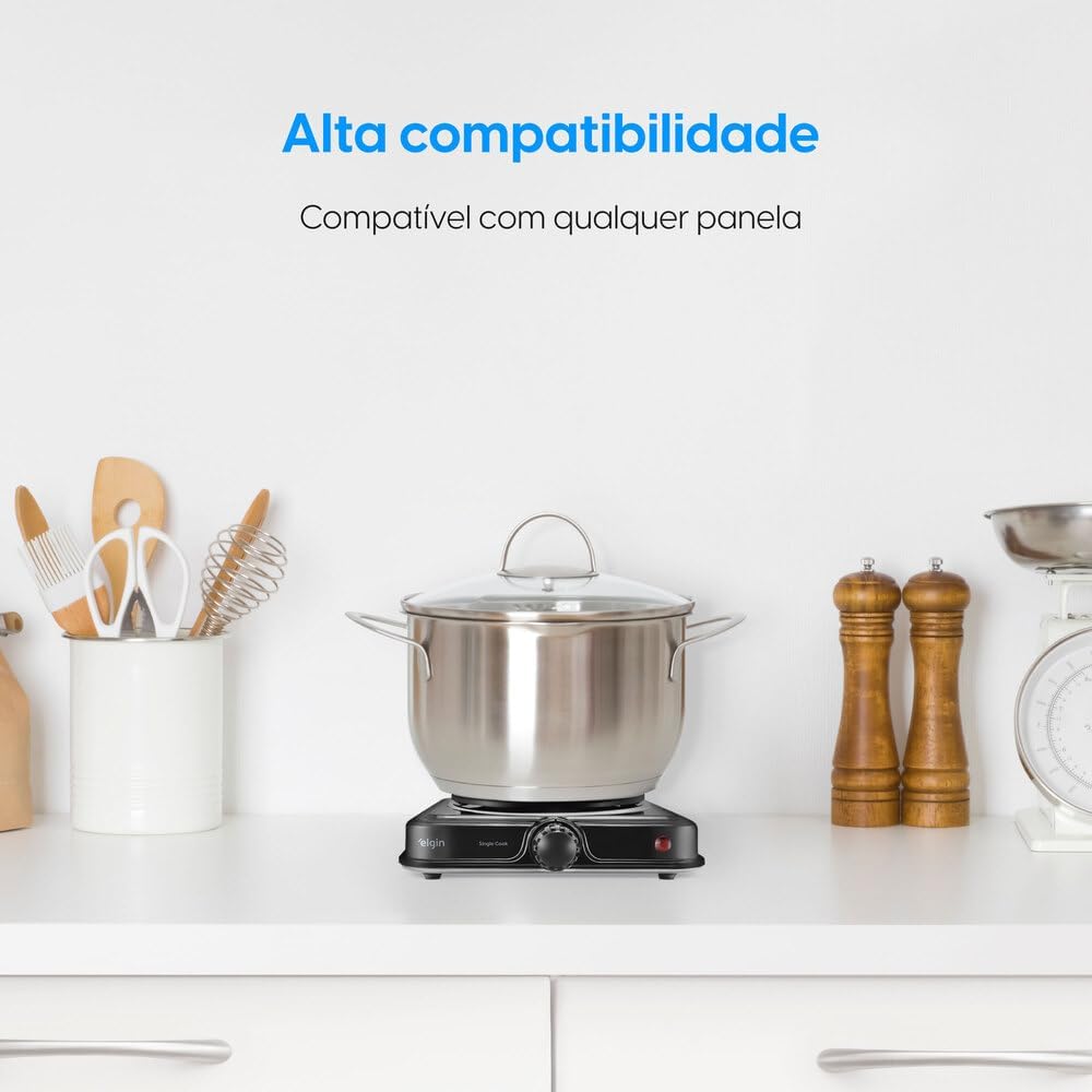 Fogão Elétrico Portátil Cooktop Elgin Single Cook 1 Boca - 220V — foto 3