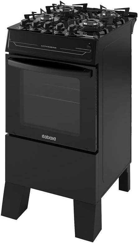 Fogão Itatiaia 4 Bocas Electra Glass Plus Preto Bivolt — foto 3