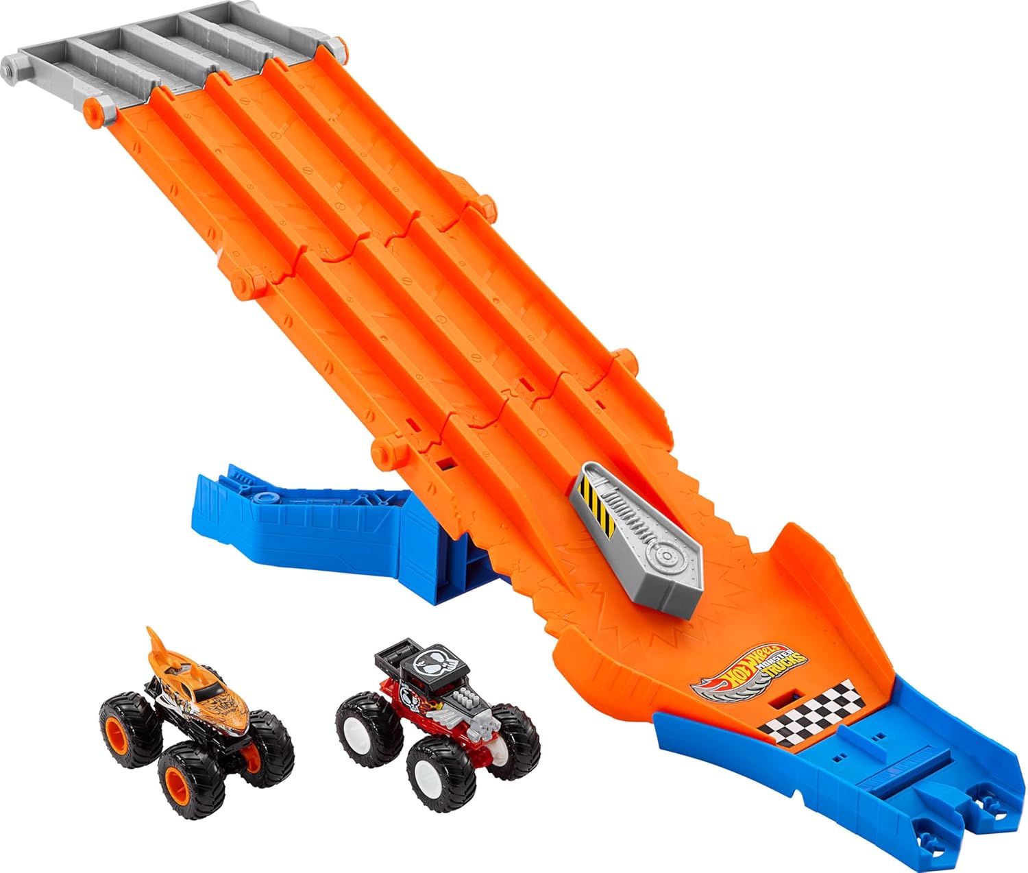 Hot Wheels Monster Trucks Corrida de Destruição Mega-Wrex vs Tiger Shark