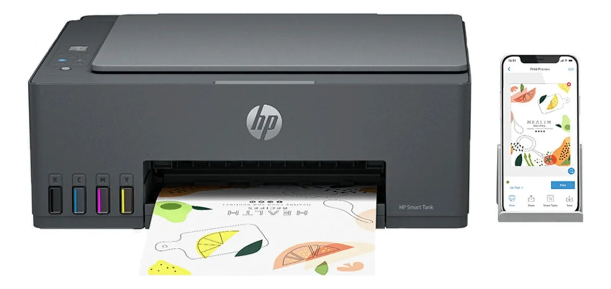 Impressora Multifuncional HP Smart Tank 584 - Preta — foto 3