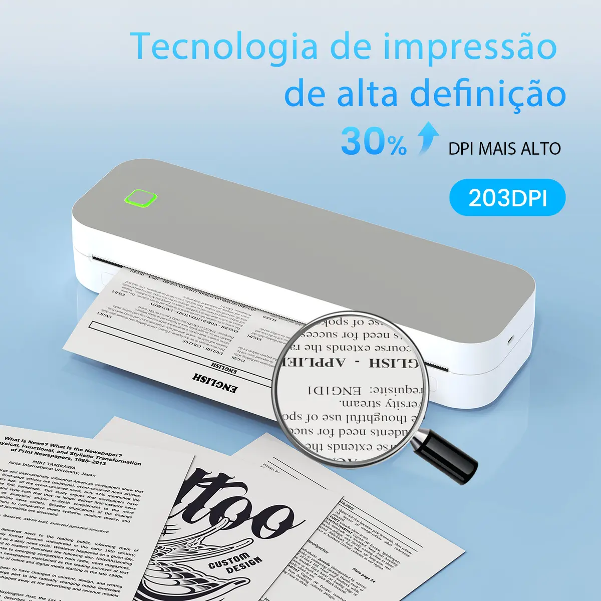 Impressora Portátil Ablemark A4 sem Tinta Com Bluetooth — foto 2