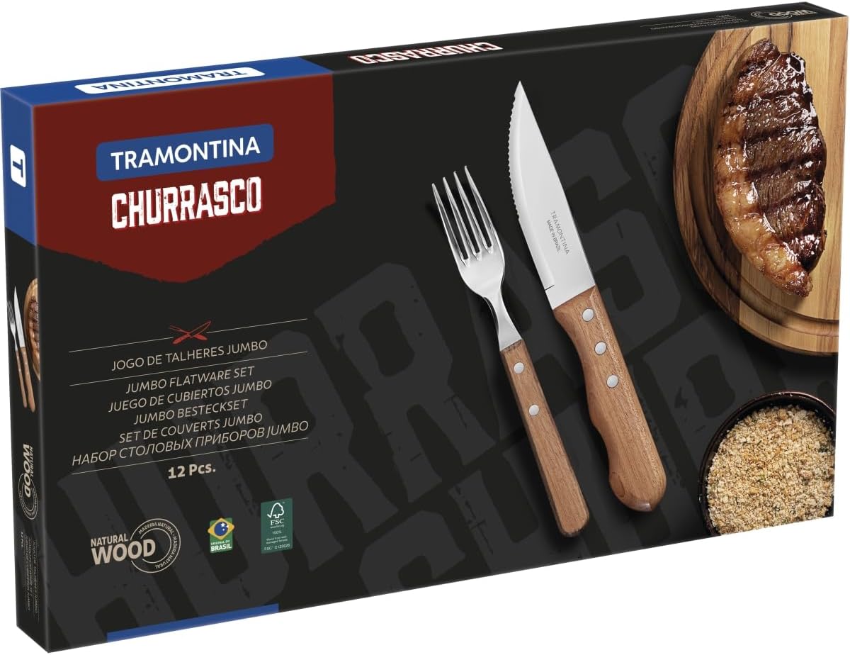JOGO CHURRASCO INOX 12PC DYNAMIC — foto 3