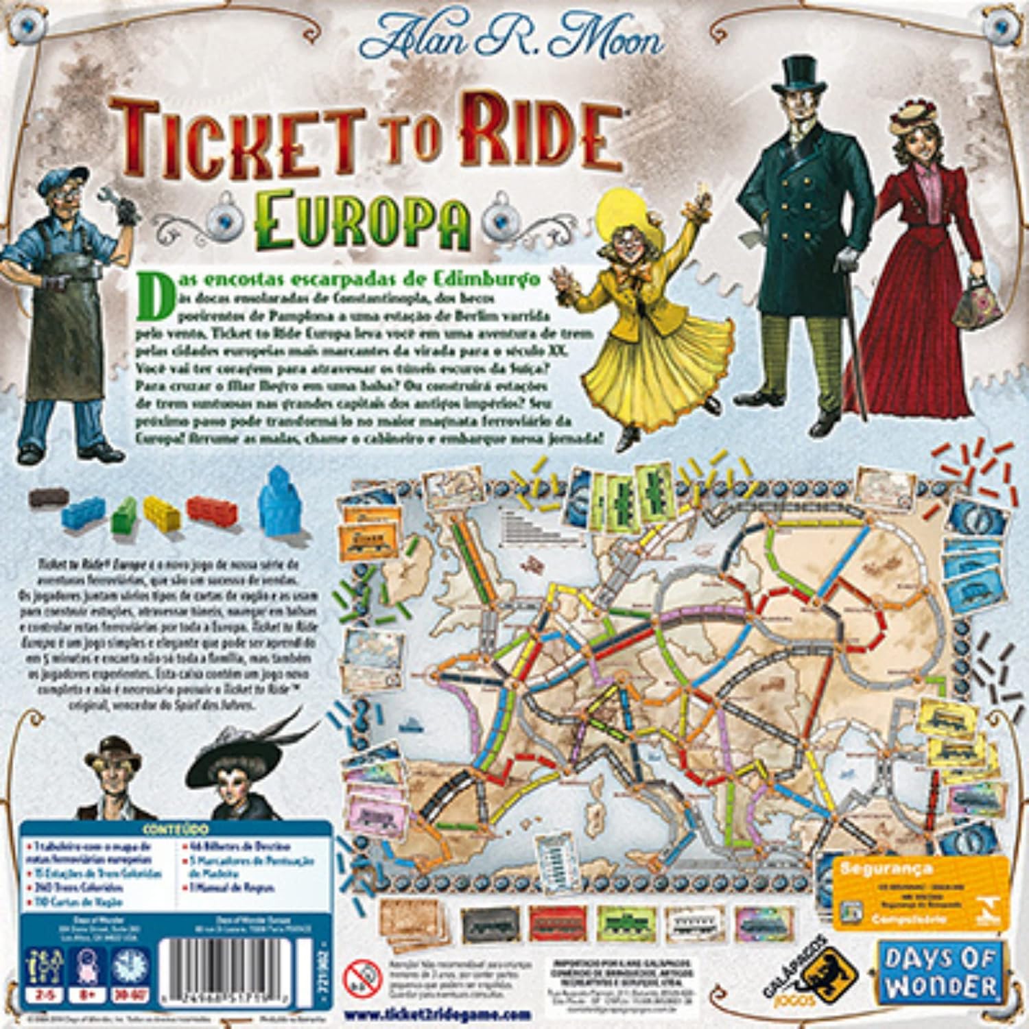 Jogo de Tabuleiro Ticket to Ride Europa — foto 6