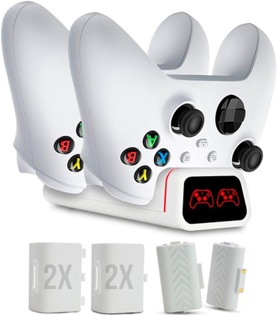 Kit 2 Baterias 800mAh com 2 Tampas para Controle Xbox One