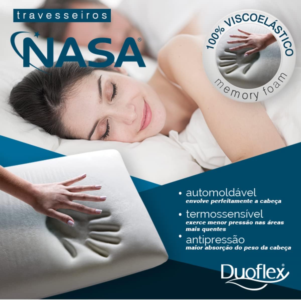 Kit 2 Travesseiros Nasa-X Duoflex — foto 2