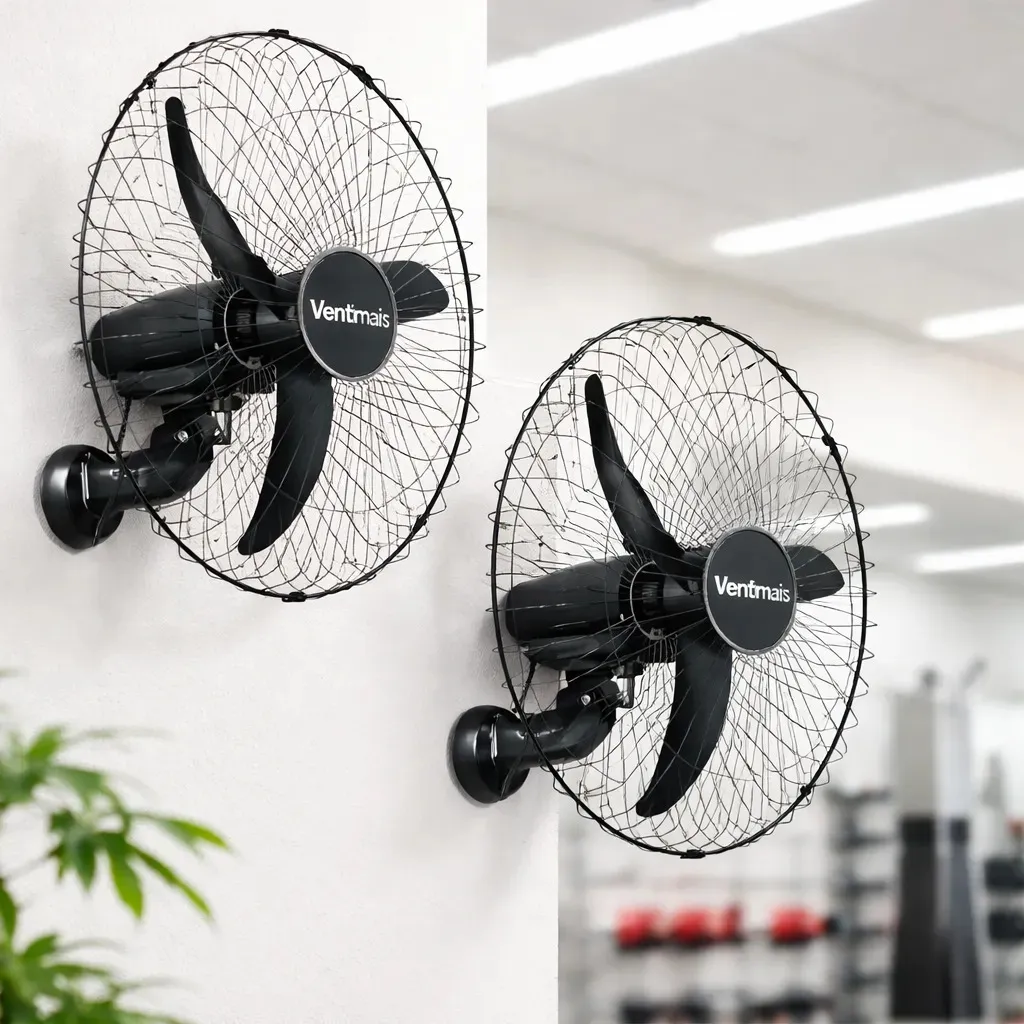 Kit 2 Ventiladores Parede 60cm 200w Bivolt — foto 2