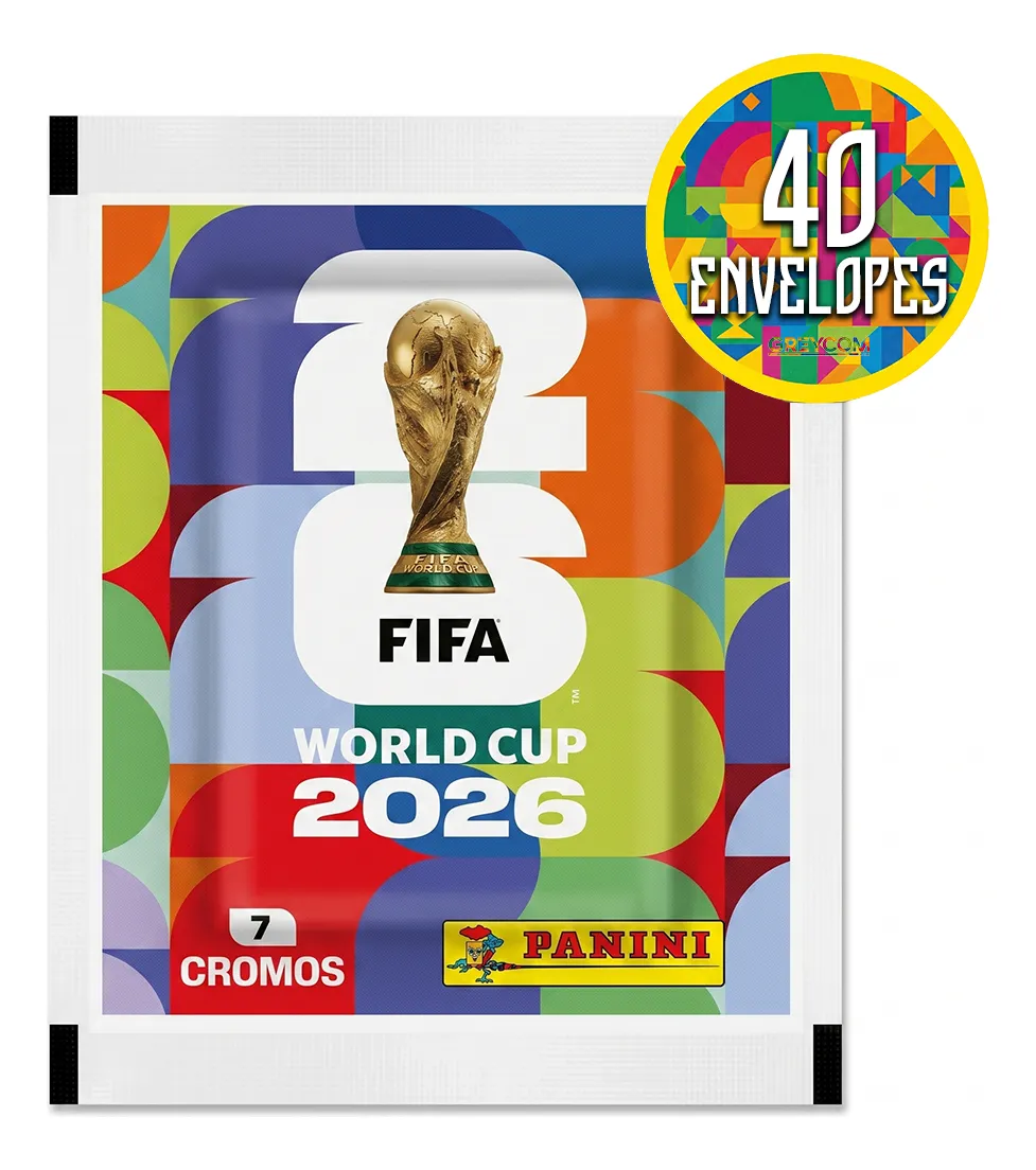 Kit 280 Figurinhas Do Álbum Copa Do Mundo 2026- 40 Envelopes
