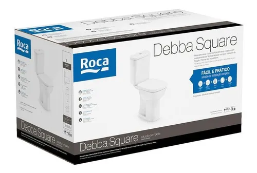 Kit Bacia Caixa Acoplada3/6lt e Assento San Debba Square — foto 2