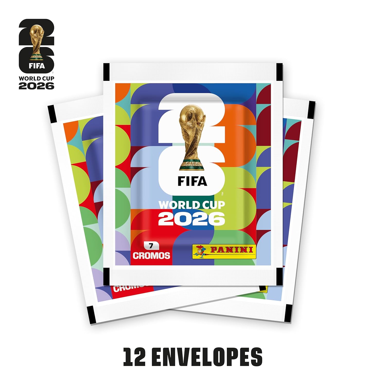 Kit com 12 Pacotes de Figurinhas Copa do Mundo FIFA 2026