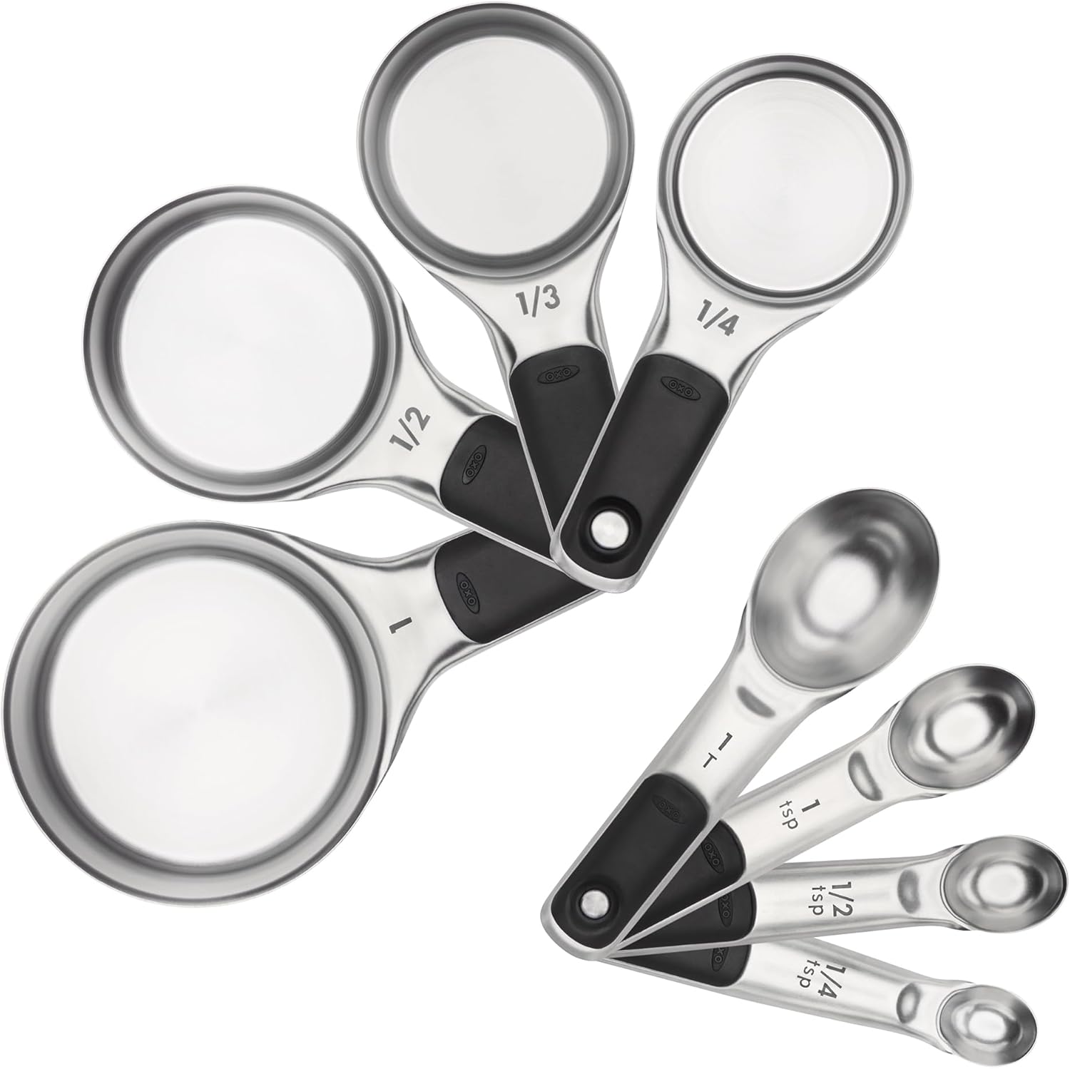 Kit de medidores OXO Good Grips, aço inoxidável, 8 peças