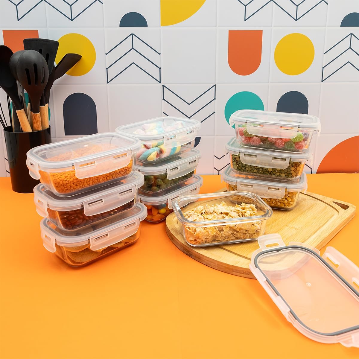 Kit de Potes Herméticos para Conservação de Alimentos — foto 5