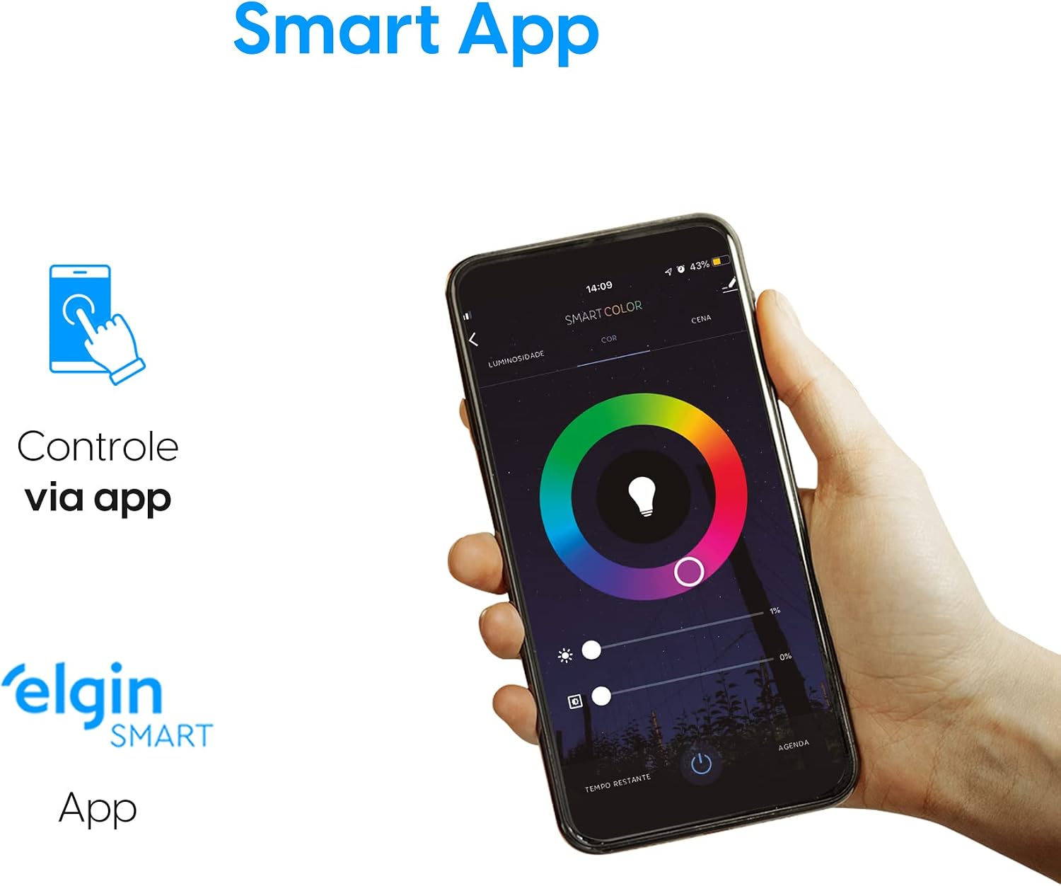Lâmpada Inteligente Elgin Smart Wi-Fi Casa Inteligente — foto 6