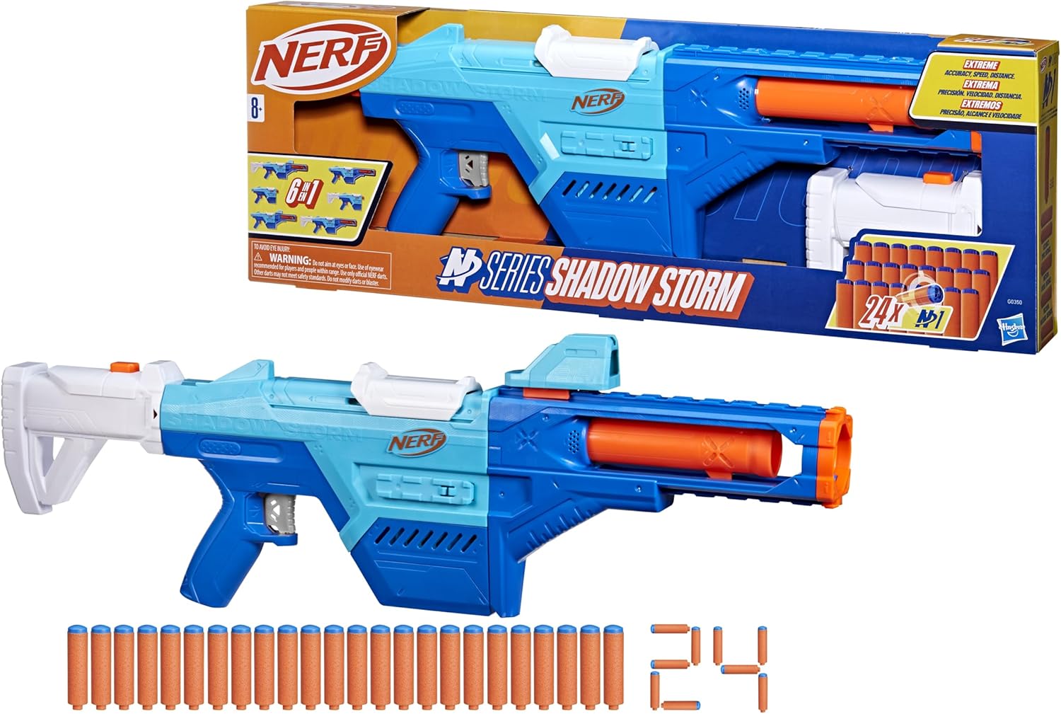 Lançador Nerf N Series com Apoiador Removível — foto 2