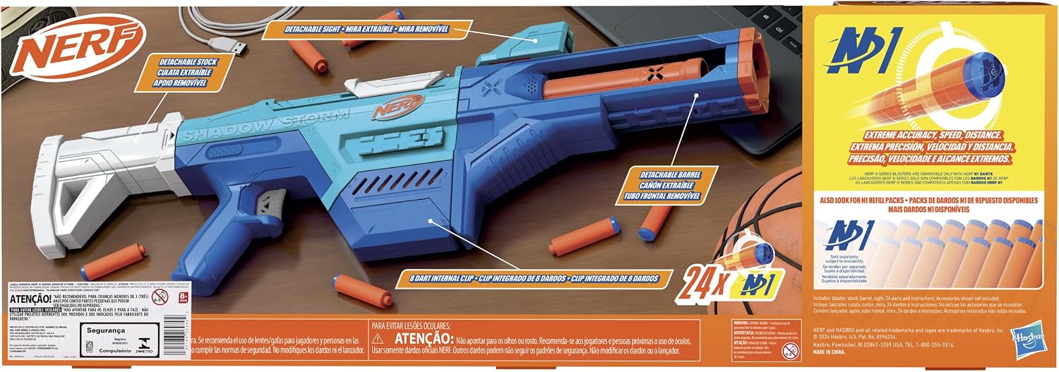 Lançador Nerf N Series com Apoiador Removível — foto 6