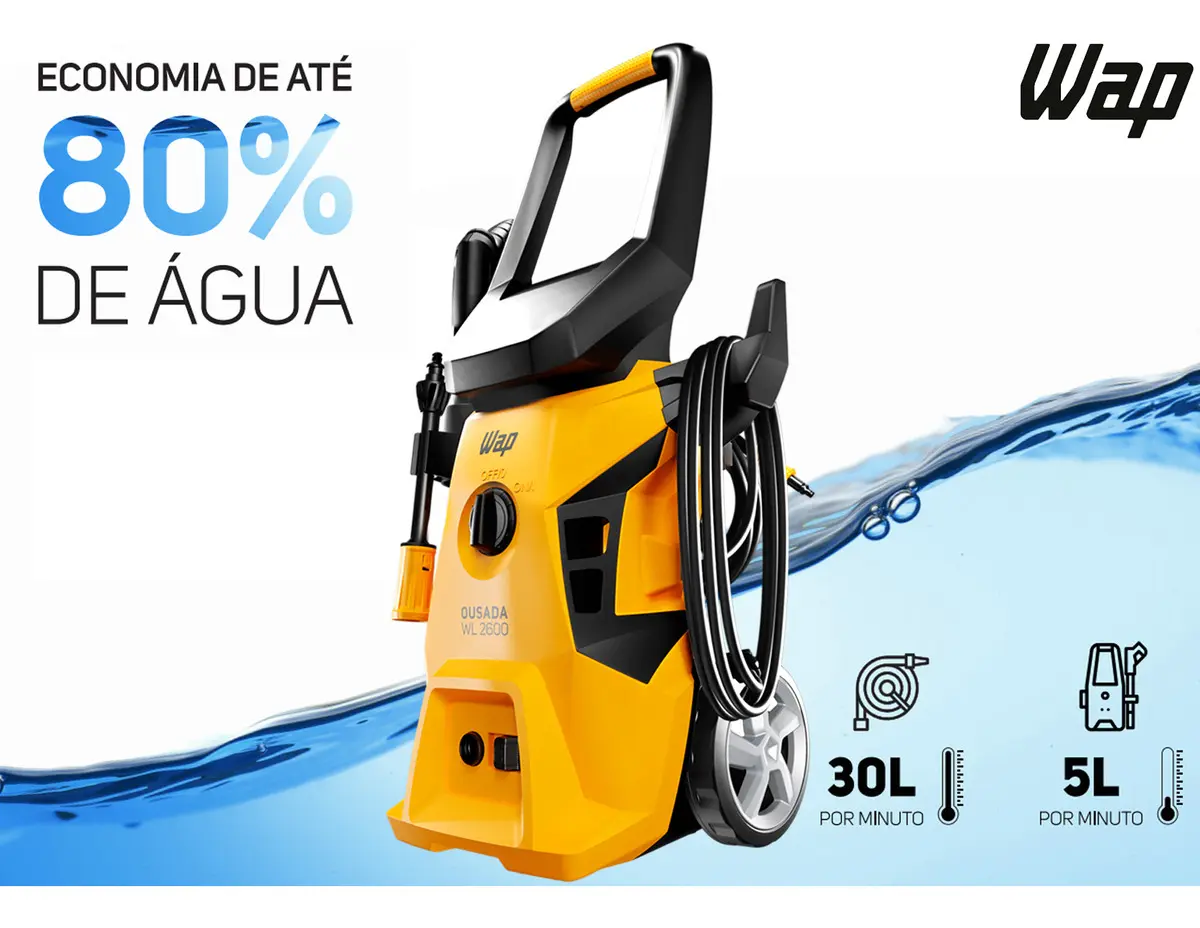 Lavadora De Alta Pressão Desobstruidora Wap Ousada - Bivolt 110V/220V — foto 3