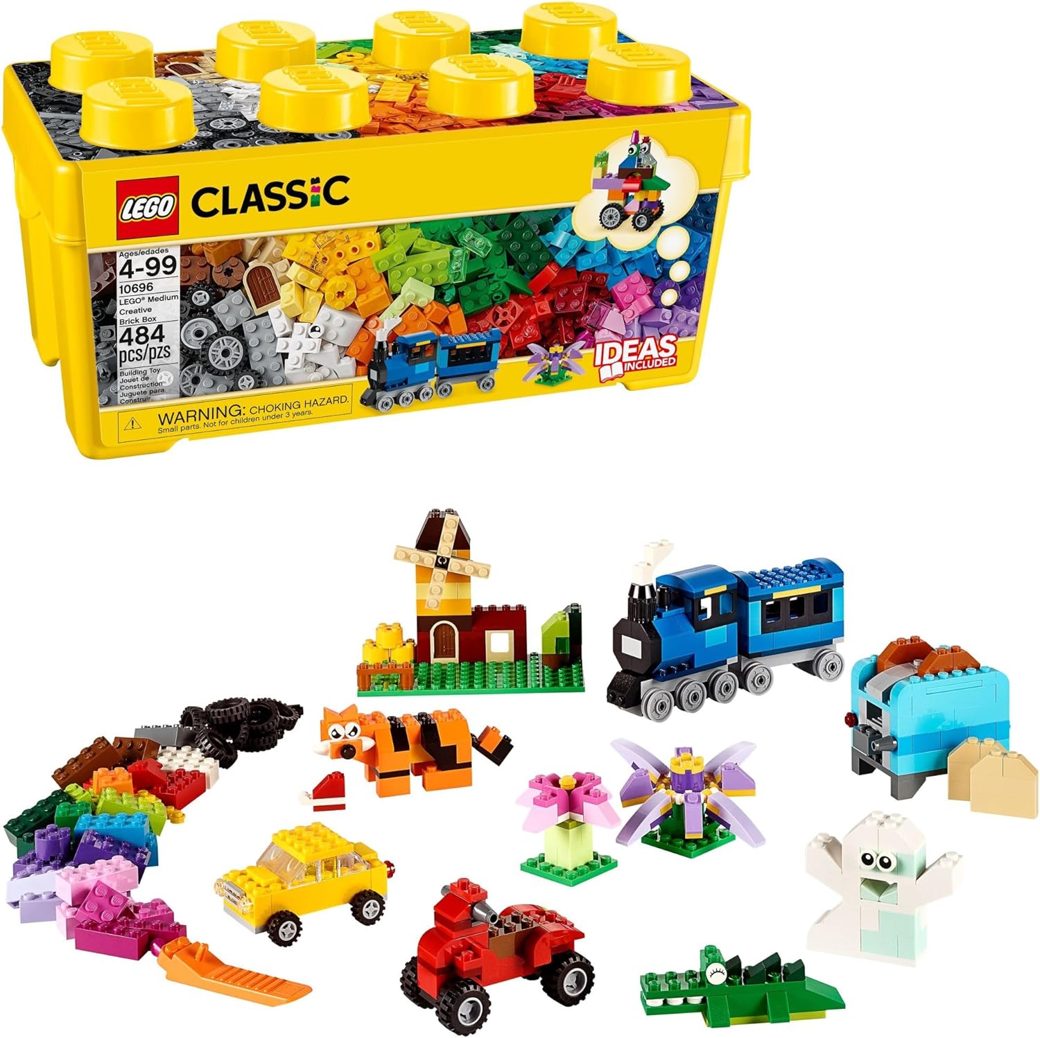 LEGO Classic Kit de Peças Criativas com Rodas 35 Cores