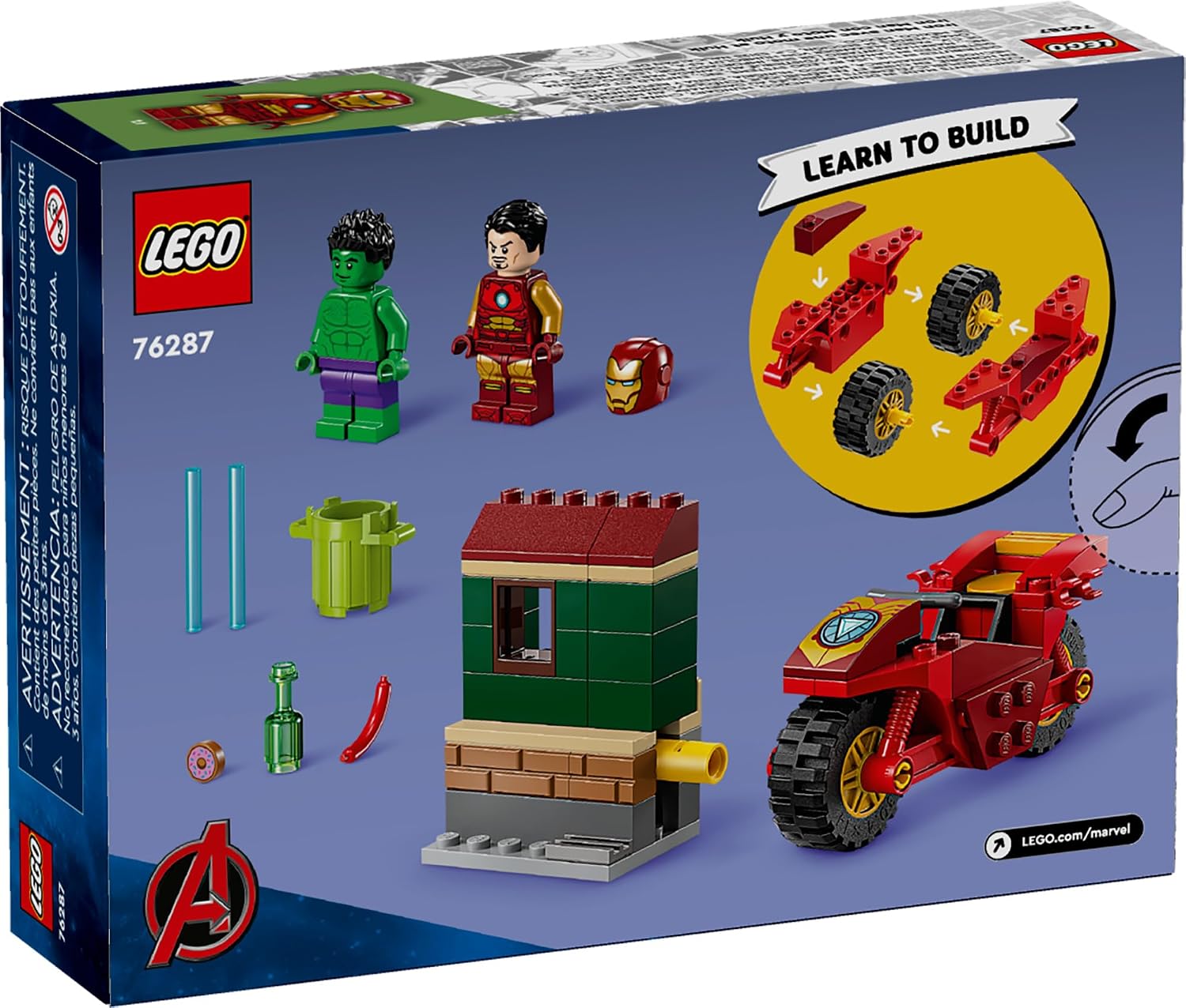 LEGO Marvel Homem de Ferro com Motocicleta e o Hulk — foto 6