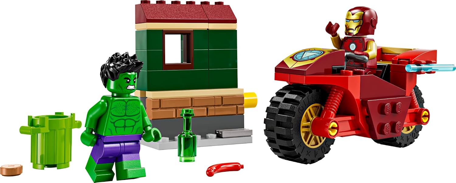 LEGO Marvel Homem de Ferro com Motocicleta e o Hulk — foto 5